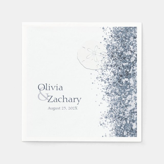 Boho Ocean Sand Probe Dinner Serviette (Vorderseite)