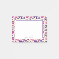 Boho Ombre Pink + Lila Blumenmuster