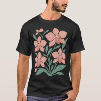 Boho-Orchideen-Blumen-Botanik-Gärtner-Gartenarbeit T-Shirt