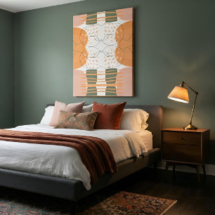 Boho Organische Abstrakte Kunst Moderne Minimalist Leinwanddruck