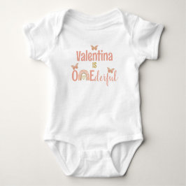 Boho Outfit von Onederful Girl's First Birthday Pa Baby Strampler