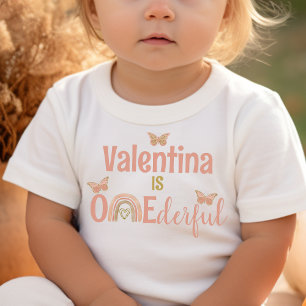 Boho Outfit von Onederful Girl's First Birthday Pa Kleinkind T-shirt