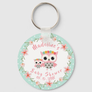 Boho Owl Baby Dusche Schlüsselanhänger