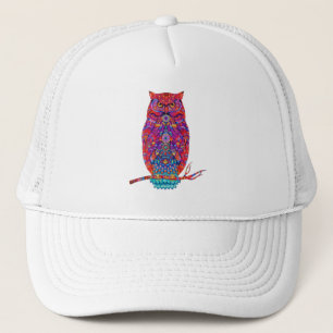 Boho Owl Vibes Stylish Trucker Hat für Free Spirit Truckerkappe