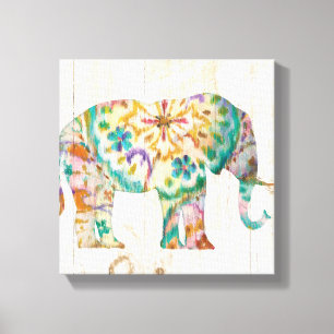 Boho Paisley Elefant I Leinwanddruck