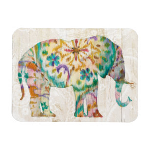 Boho Paisley Elefant I Magnet