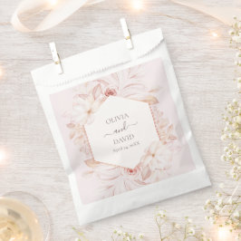 Boho Pale Pink Roses Wedding Geschenktütchen