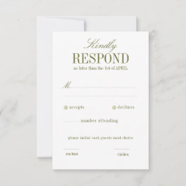 Boho Palm Leaf Greenery UAWG 2 RSVP Karte