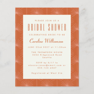 Boho Palm Leaf Rust Botanisches Brautparty