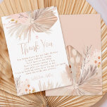 Boho pampas Gras Gender-neutrale Babydusche Dankeskarte<br><div class="desc">Vielen Dank Boho Wüstenpampas Gras Gender-neutrale Babydusche mit hübschem Trockenrasen,  Pampas Aquarell,  wilde Blume,  gepresste Blume,  Bambus-Blätter mit gedämpften Erdtönen und pastellrosa und gebrannte Orange mit hellbeigen Farben. Ideal für Frühjahr und Sommer Babydusche Party.</div>
