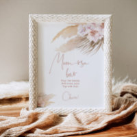 Boho Pampas Gras orchid Babydusche Momosa Bar