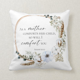 Boho Pampas Grass Bible Verse Gott wird Sie tröste Kissen