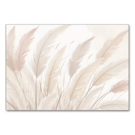 Boho Pampas Grass Blank Wedding Tischnummer