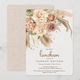 Boho Pampas Grass Bohemian Wüstenluncheon Einladung