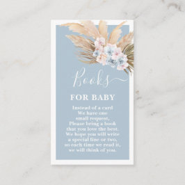 Boho Pampas Grass Boy Books for baby Card Begleitkarte