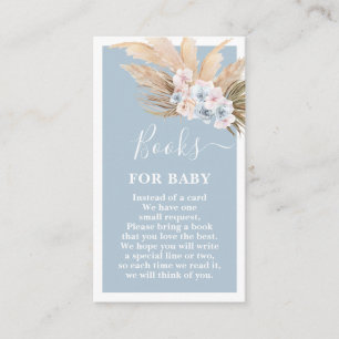 Boho Pampas Grass Boy Books for baby Card Begleitkarte