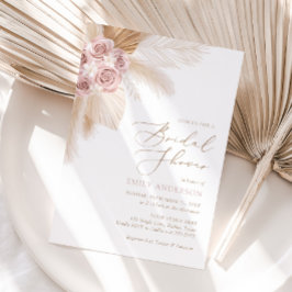 Boho Pampas Grass Brautparty Einladung