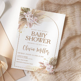 Boho Pampas Grass Desert Baby Dusche Einladung