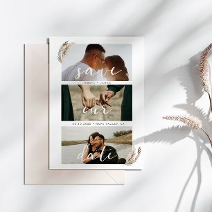 Boho Pampas Grass Enregistrer La Date Carte Mariag