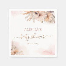 Boho Pampas Grass Floral Desert Girl Baby Dusche