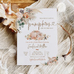 Boho Pampas Grass Floral Twin Pumpkin Baby Shower Einladung<br><div class="desc">Boho Pampas Grass Floral Twin Pumpkin Baby Shower Einladung Alle Designs sind © PIXEL PERFECTION PARTY LTD</div>