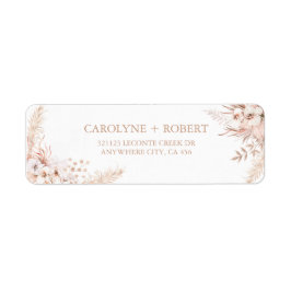 Boho Pampas Grass Floral Wedding