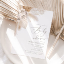 Boho Pampas Grass Gender Neutral Baby Dusche