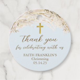 Boho Pampas Grass Kommunion Taufe Christening Fa Geschenkanhänger