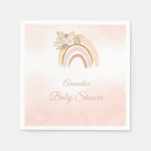 Boho Pampas Grass pink Rainbow Girl Baby Showroom
