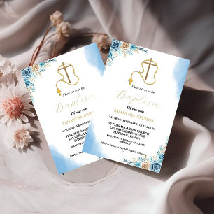 Boho Pampas Grass Rainbow Girl BAptism Christening Einladung