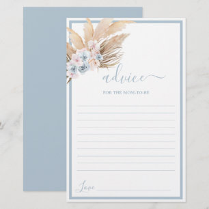 Boho Pampas Grass Ratschläge für die Mama als Kart
