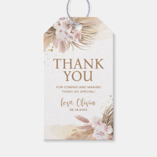 Boho Pampas Grass Vielen Dank Geschenkanhänger