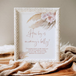 Boho pampas grass wie groß ist Mama's Bauchspiel Poster