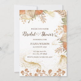 Boho pampas herbe douche nuptiale Invitation