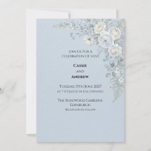 Boho-Pampasgras getrocknete Blumen-Hochzeitseinlad Einladung