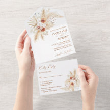 Boho-Pampasgras-Terrakotta-Hochzeit Alles in Einem