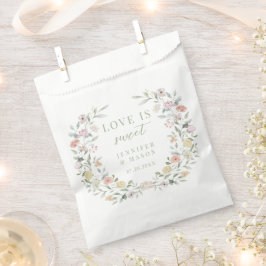 Boho Pastel Floral Liebe ist süße Hochzeit Vielen  Geschenktütchen