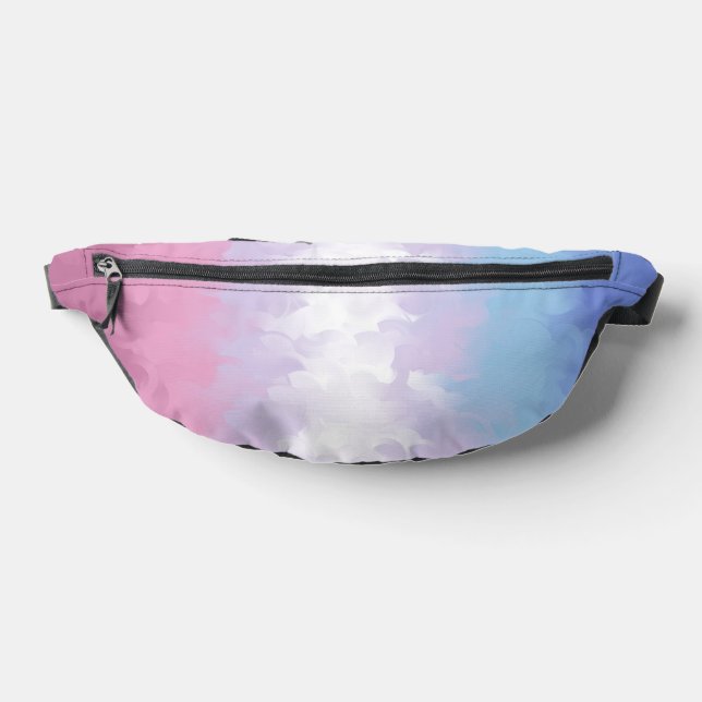 Boho Pastel Fluffy Abstrakt Bigender Pride Flag Bauchtasche (Ablage )