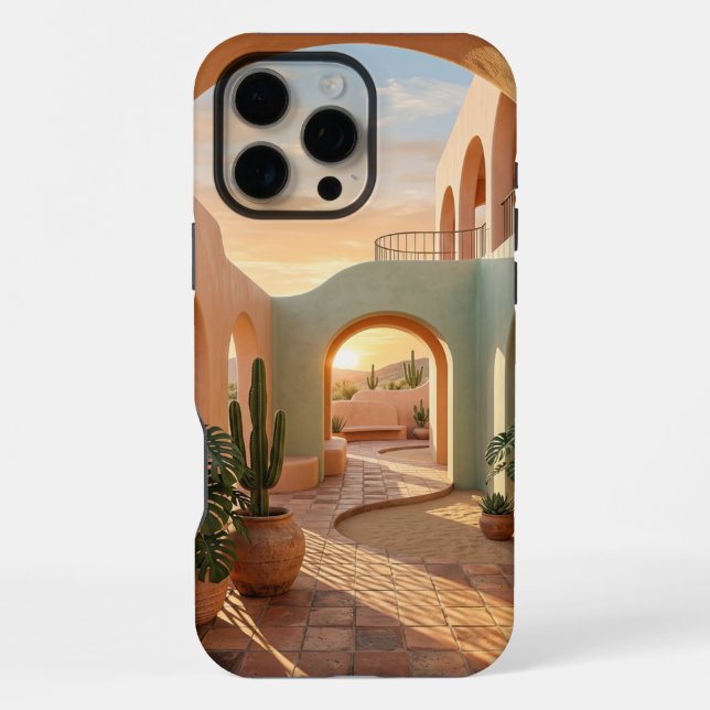 Boho Pastel iPhone 16 Pro Max Case | Sunny  Hülle (Rückseite)