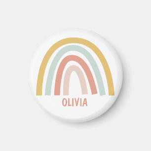 Boho Pastel Rainbow Personalisiert Magnet