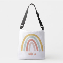 Boho Pastel Rainbow Personalisiert Tragetaschen Mit Langen Trägern