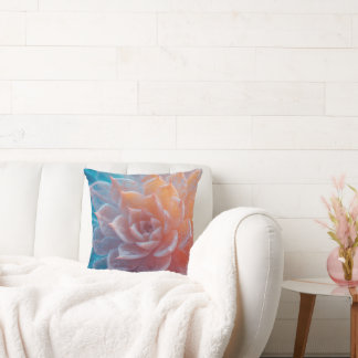 Boho Pastel Succulent Pillow - Zuckerhaltige Petal Kissen
