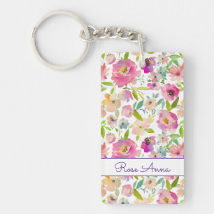 Boho Pastel Watercolor Schlüsselanhänger