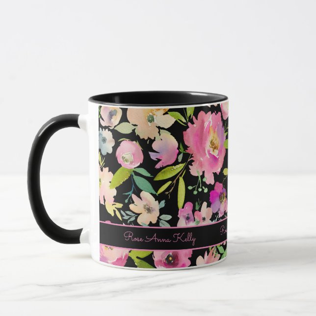 Boho Pastel Watercolor Tasse (Links)