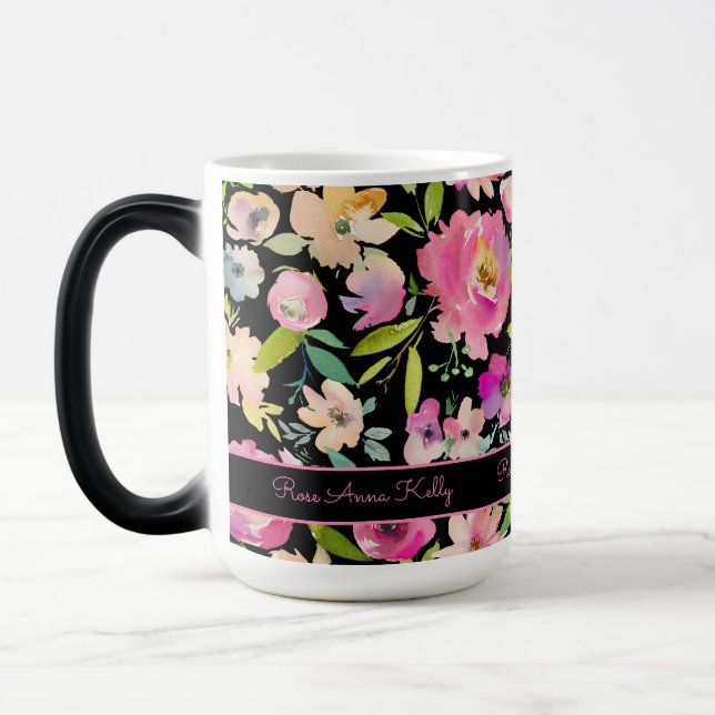 Boho Pastel Watercolor Verwandlungstasse (Links)