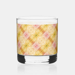 Boho-Pastell-Aquarellmuster Whiskyglas