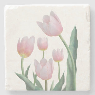 Boho-Pastell-Blumenmuster Steinuntersetzer