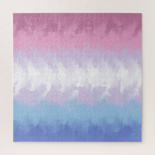 Boho-Pastell-Fluffig-Abstraktes Bigender-Stolz-Fla