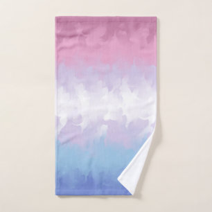 Boho-Pastell-Fluffig-Abstraktes Bigender-Stolz-Fla Handtuch
