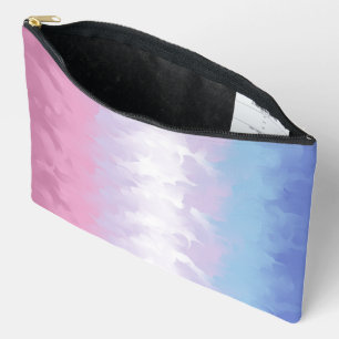 Boho-Pastell-Fluffig-Abstraktes Bigender-Stolz-Fla Zubehörtasche